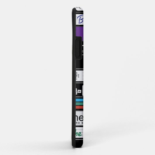 Retro-VHS 80-Filme Case-Mate iPhone Hülle (Hinten/Rechts)