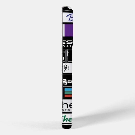 Retro-VHS 80-Filme Case-Mate iPhone Hülle (Rückseite / Rechts)