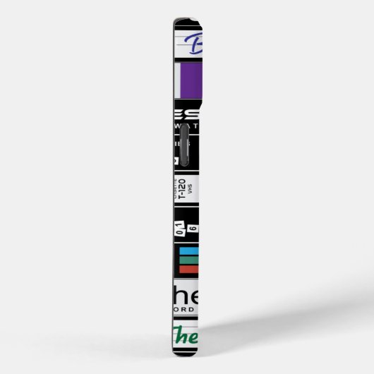 Retro-VHS 80-Filme Case-Mate iPhone Hülle (Rückseite / Rechts)