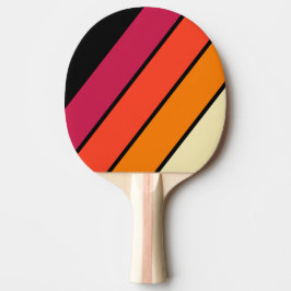 Retro VHS Bold gestreift Tischtennis Schläger
