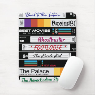 Retro-VHS-Filmdesign Mousepad