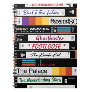 Retro-VHS-Filmdesign Notizblock