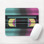 Retro-VHS-Glitch-Ästhetik-Mauspad Mousepad (Mit Mouse)