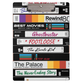 Retro VHS Movie Design Klemmbrett