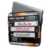 Retro VHS Movie Design Laptopschutzhülle (Vorderseite Links)