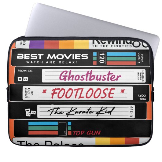 Retro VHS Movie Design Laptopschutzhülle (Vorderseite)