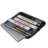 Retro VHS Movie Design Laptopschutzhülle (Vorne Knopf)