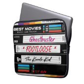 Retro VHS Movie Design Laptopschutzhülle (Vorderseite Links)