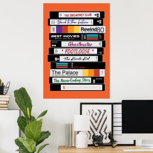 Retro VHS Movie Design Poster (Heimbüro)