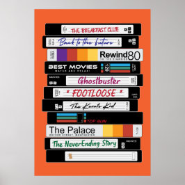 Retro VHS Movie Design Poster