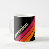 Retro-VHS-Streifen mit Namen Kaffeetasse (Vorderseite Links)