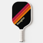 Retro-VHS-Streifen mit Namen Pickleball Schläger (Rückseite)