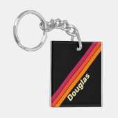 Retro-VHS-Streifen mit Namen Schlüsselanhänger (Vorderseite links)