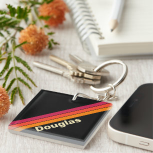 Retro-VHS-Streifen mit Namen Schlüsselanhänger