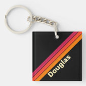 Retro-VHS-Streifen mit Namen Schlüsselanhänger (Vorderseite)