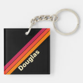 Retro-VHS-Streifen mit Namen Schlüsselanhänger (Rückseite)