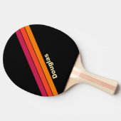 Retro-VHS-Streifen mit Namen Tischtennis Schläger (Seitenansicht)
