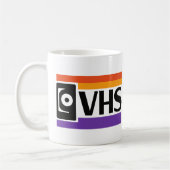 Retro-VHS-Symbol-Kaffeetasse - 80er 90er Kaffeetasse (Links)