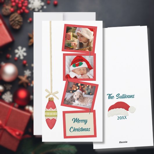 Retro Vibe 3 Foto weiß Feiertagskarte