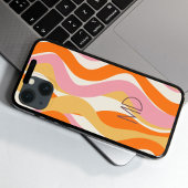 Retro Vibe 60er Pinks Orange Abstrakt Case-Mate iPhone Hülle