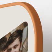 Retro Vibe 'Bester Vater je' 3 FotoCollage Pickleball Schläger (Linke Seite)