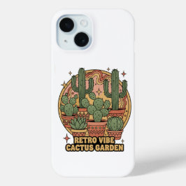 Retro Vibe Cactus Garden Case-Mate iPhone Hülle