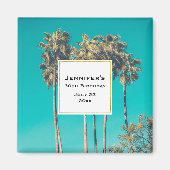 Retro Vibe Event der tropischen Palmen Magnet (Vorne)