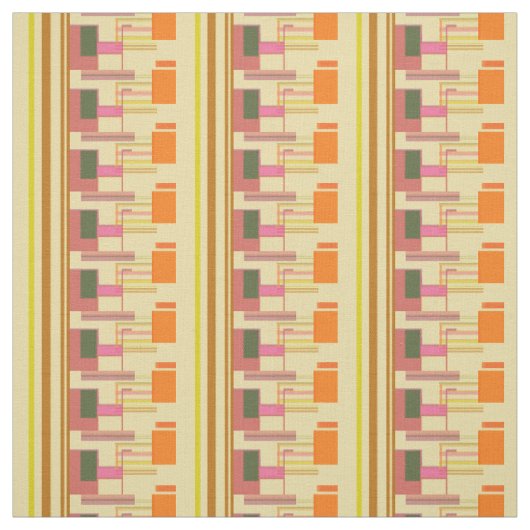 Retro-Vibe-Geometrisches Typmuster (jeder Farbe!) Stoff (Muster)