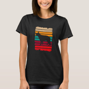 Retro Vibe German Shepherd Vintag Bestes Tier Nied T-Shirt