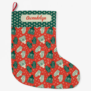 Retro Vibe Hats & Mittens Weihnachts-Strumpf Großer Weihnachtsstrumpf