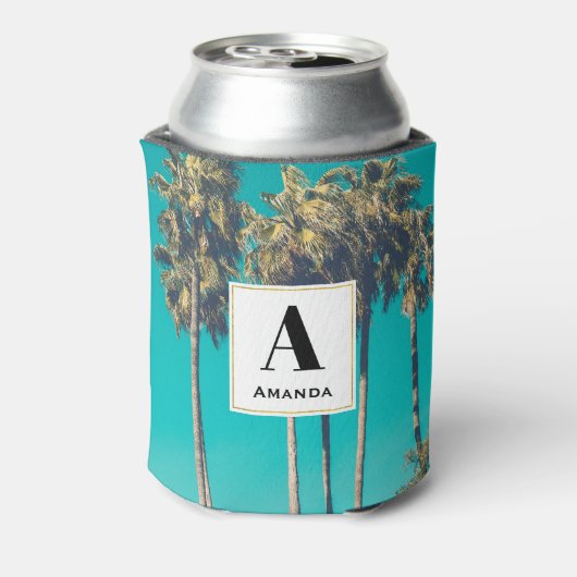 Retro Vibe Monogramm Dosenkühler (Kanne Rückseite)