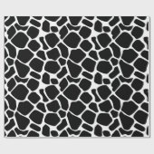 Retro Vibe Rustikale Kuh versteckt Tierdruckmuster Geschenkpapier (Flach)