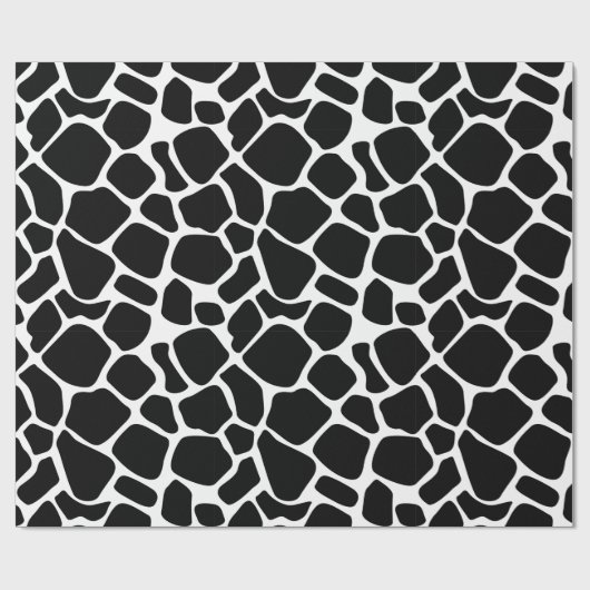 Retro Vibe Rustikale Kuh versteckt Tierdruckmuster Geschenkpapier (Flach)