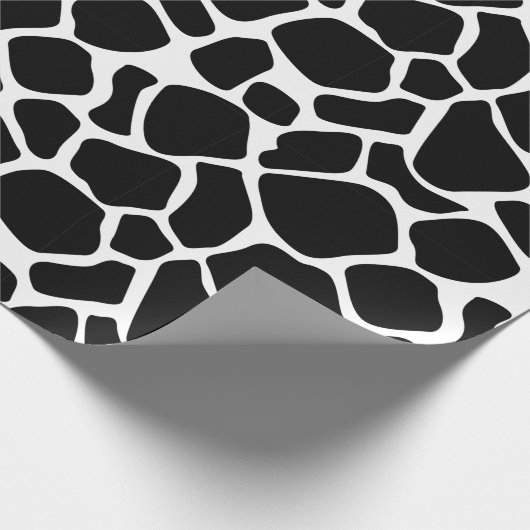 Retro Vibe Rustikale Kuh versteckt Tierdruckmuster Geschenkpapier (Ecke)