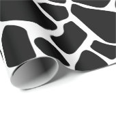 Retro Vibe Rustikale Kuh versteckt Tierdruckmuster Geschenkpapier (Rolleneckpunkt)