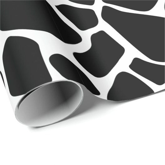 Retro Vibe Rustikale Kuh versteckt Tierdruckmuster Geschenkpapier (Rolleneckpunkt)