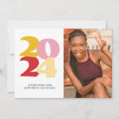 Retro Vibes Abschluss Celebration Party Ankündigung (Vorderseite)