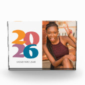 Retro Vibes Abschluss Celebration Party Fotoblock (Vorderseite)