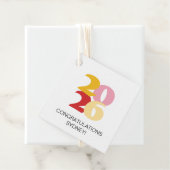 Retro Vibes Abschluss Celebration Party Geschenkanhänger (Beispiel)