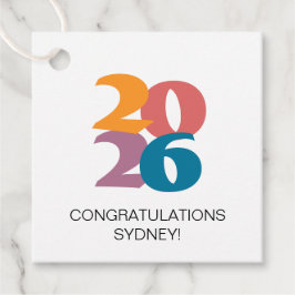 Retro Vibes Abschluss Celebration Party Geschenkanhänger