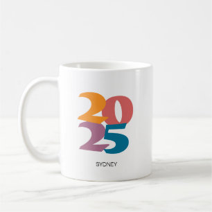 Retro Vibes Abschluss Class of 2024 Kaffeetasse