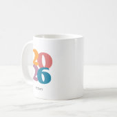 Retro Vibes Abschluss Class of 2025 Kaffeetasse (Vorderseite Links)