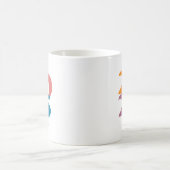 Retro Vibes Abschluss Class of 2025 Kaffeetasse (Mittel)