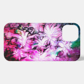 Retro Vibes Abstrakt Fluid Art iPhone Hülle (Rückseite (Horizontal))