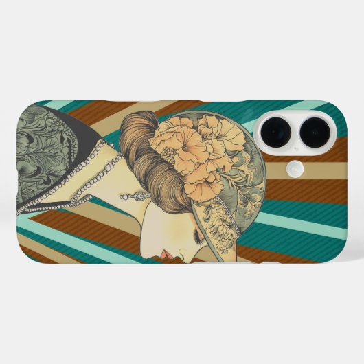 Retro Vibes Case-Mate iPhone Hülle (Rückseite (Horizontal))