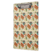 Retro Vibes - Cassette Tapes Pattern der 80er Jahr Klemmbrett (Links)