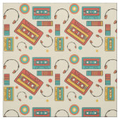 Retro Vibes - Cassette Tapes Pattern der 80er Jahr Stoff (Muster)