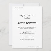 Retro Vibes Classic Foto QR Code Wedding Einladung (Vorderseite)