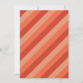 Retro Vibes (Coral) Foto Abschluss Ankündigung (Rückseite)