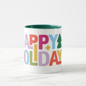 Retro-Vibes-Feiertagsbecher Tasse (Zentrum)